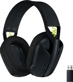 Logitech G G435 Auriculares Inalámbricos LIGHTSPEED para Gaming Negro