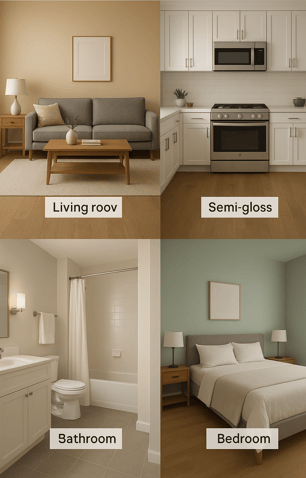 a room with a couch, a bed, and a couch