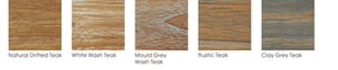 Teak Finishing Color options