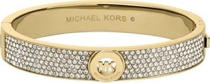 Michael Kors Gold-Tone Pavé Fulton Hinge Bracelet