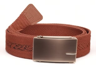 Light red canvas belt