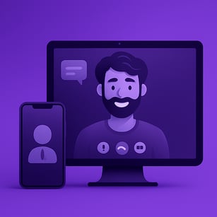 Agenda una video llamada