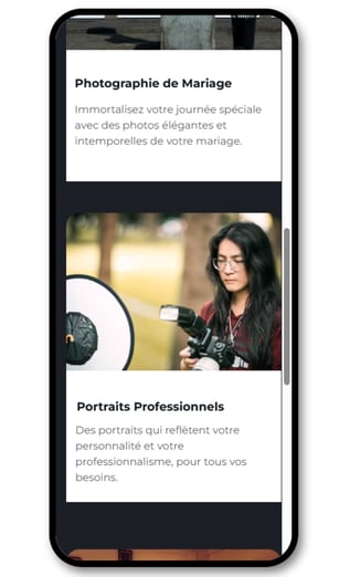 a woman holding a camera and taking a picture of a photographer
