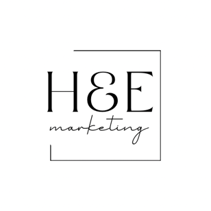 H&E Marketing logo