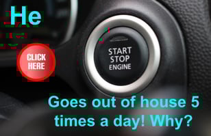 He goes out if house 5 times a day! why?