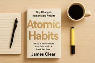 Atomic Habits book cover – best books for student motivation
