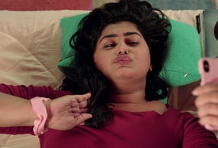 Big Basket, Aditya Satyajit, One For Love, a woman laying on a bed taking selfie with phone, TVC, Ad