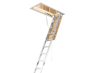Aluminum fram attic ladder