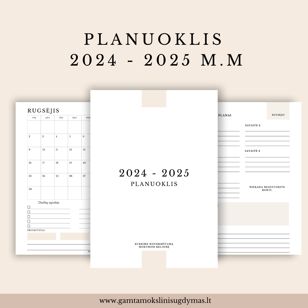 nemokamas planuoklis mokytojams PDF