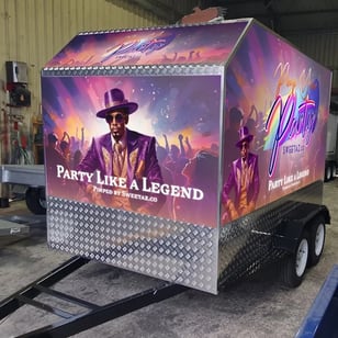 Mockup of the design for the trailer wrapping, looks amazing by Ziggi's Prints in Loganholme.