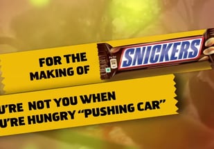 Snickers - Making of Television Commercial, ONE FOR LOVE FILMS, 
