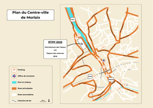 plan centre ville de Morlaix