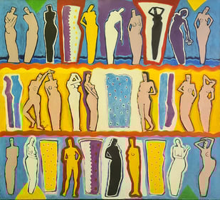 oeuvre d'art- nus - artiste peintre -peintures - femmes