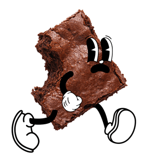 Cookie mordido correndo Sr. Ogro Senhor Ogro vintage anos 30