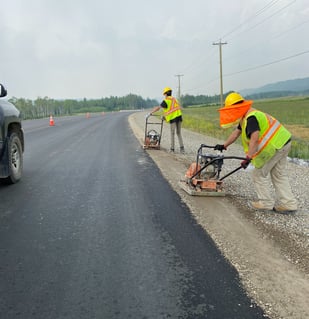 Highway shouldering Fort st. john