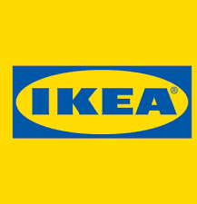a yellow and blue logo for the ikea store