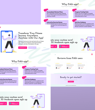 a website page with a woman's profile and a man's profile
