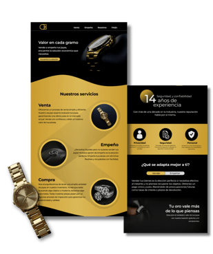 diseño web oro por euro