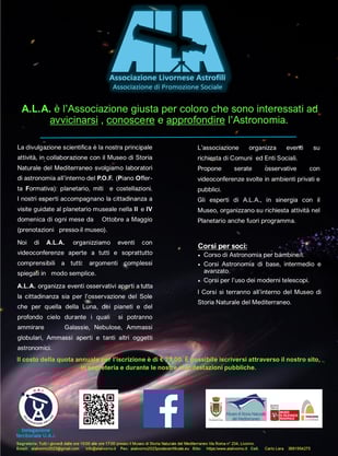 Manifesto del programma corsi ALA 
