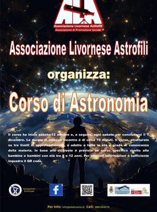 Manifesto Corso di astronomia