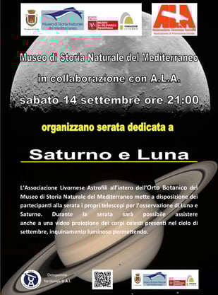 Locandina per serata Museo di Storia Naturale del Mediterraneo