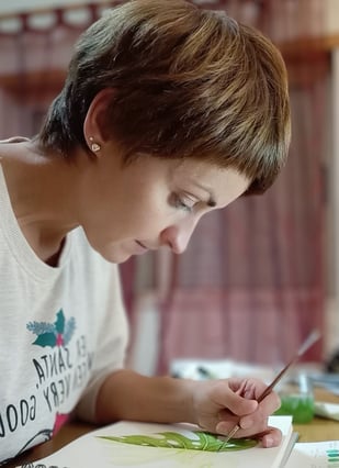 a picture of me creating a new illustration
