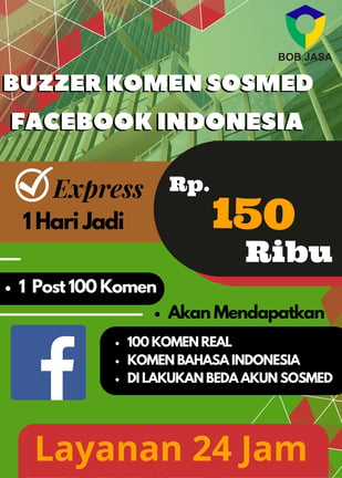 Jasa Buzzer Tambah Komen Komentar Facebook 150 Ribu di Kota Kabupaten