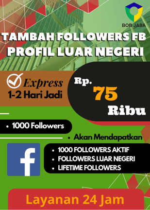 Jasa Buzzer Tambah Followers Random MIX Dunia Facebook 75 Ribu di Kota Kabupaten