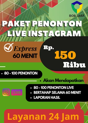 Jasa Buzzer Penonton Live Streaming Instagram IG 150 ribu di Kota Kabupaten