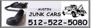 Austin Junk Cars logo with phone logo