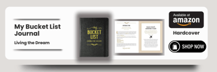a book with a bookmark and a bookmark with the words, my bucket
