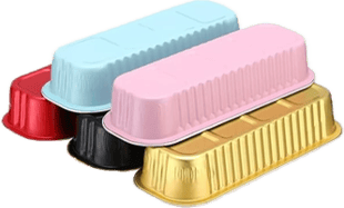three different colored plastic containers with lids