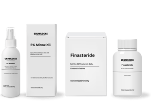 Minoxidil 5% solution bottle for hair loss treatment in Malaysia