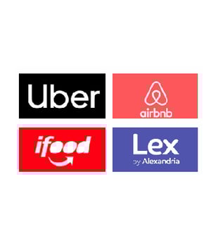 Parceria Alexandria Energia Uber Airbnb Ifood