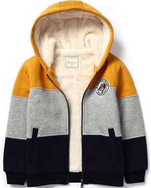 Sherpa fleece lined sweater for boys