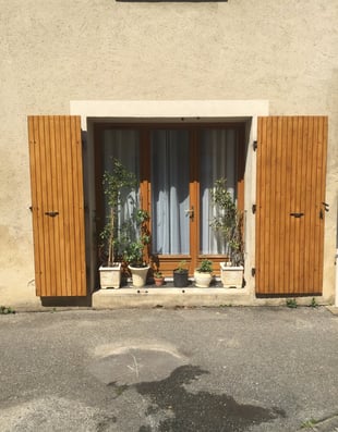 Volets battants fait par Laroux Menuiserie