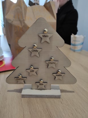 Sapin de Noël en gravure laser