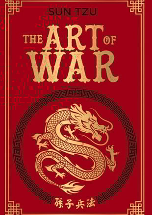 A book cover of The art of war by sun tzu