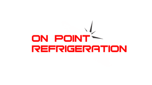 a black and white logo on a black background