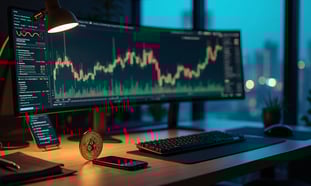 feature image of blog showing the bitcoin chart in the background