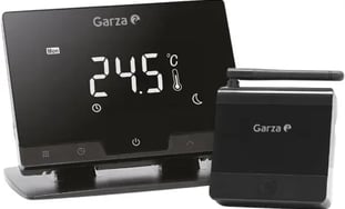 Garza Smart - Termostato Inalámbrico Wifi Inteligente para caldera y calefacción, color negro