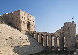 The citadel of old Aleppo in Syria