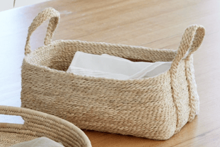Jute tray basket