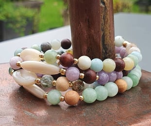 Ensemble de bracelets en pierres naturelles, hilppa bijoux