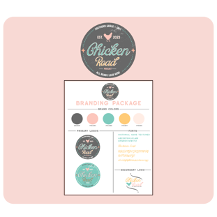 chicken road podcast branding package file icon