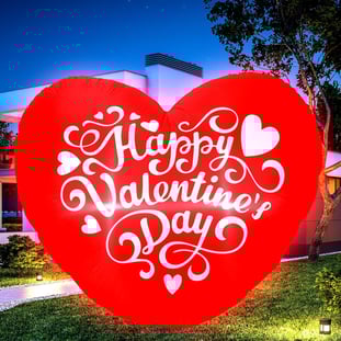 inflatable heart decoration
