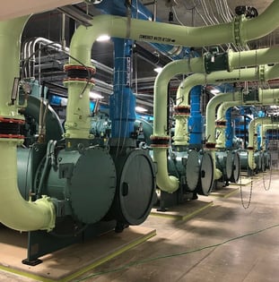 HVAC plant room within a building