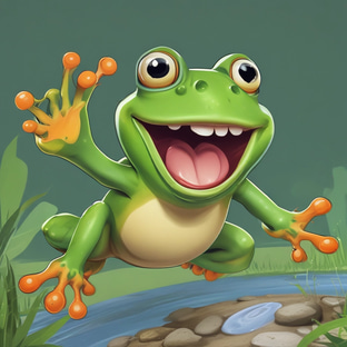 Let's Get Froggy logo