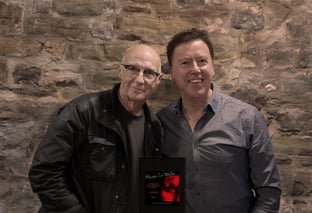 Musicians Midge Ure and Nick Langston at Chepstow Castle - interview for Music in Wales