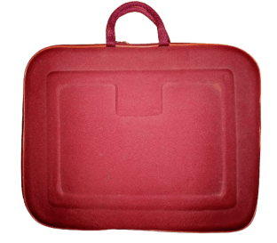 red laptop sleeve bag with handle for office use